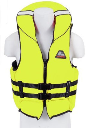 yellow foam lifejacket
