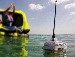 Beacon floating in water